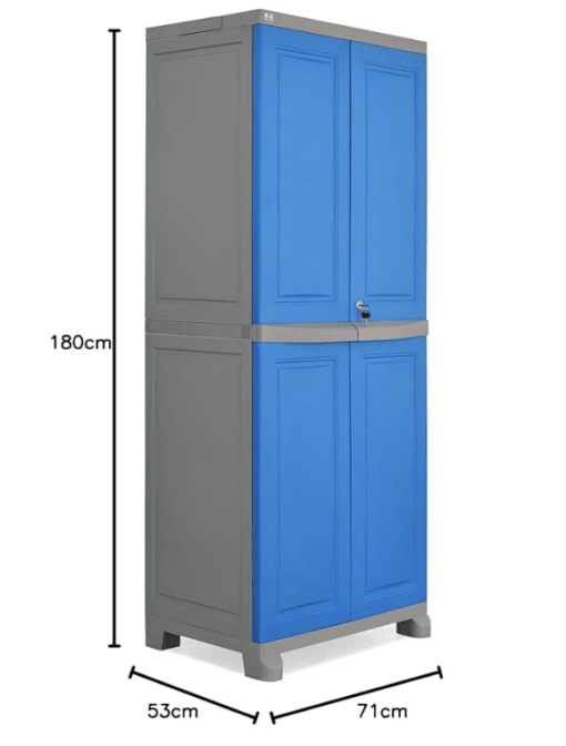 Nilkamal Freedom Big 1 (FB1) Plastic Cabinet for Storage| Space & Clothes Organizer| Crockery Shelves| Cupboard| Almari| Wardrobe| Living Room| Adult & Kids| Multipurpose for Home Kitchen & Office - Image 3